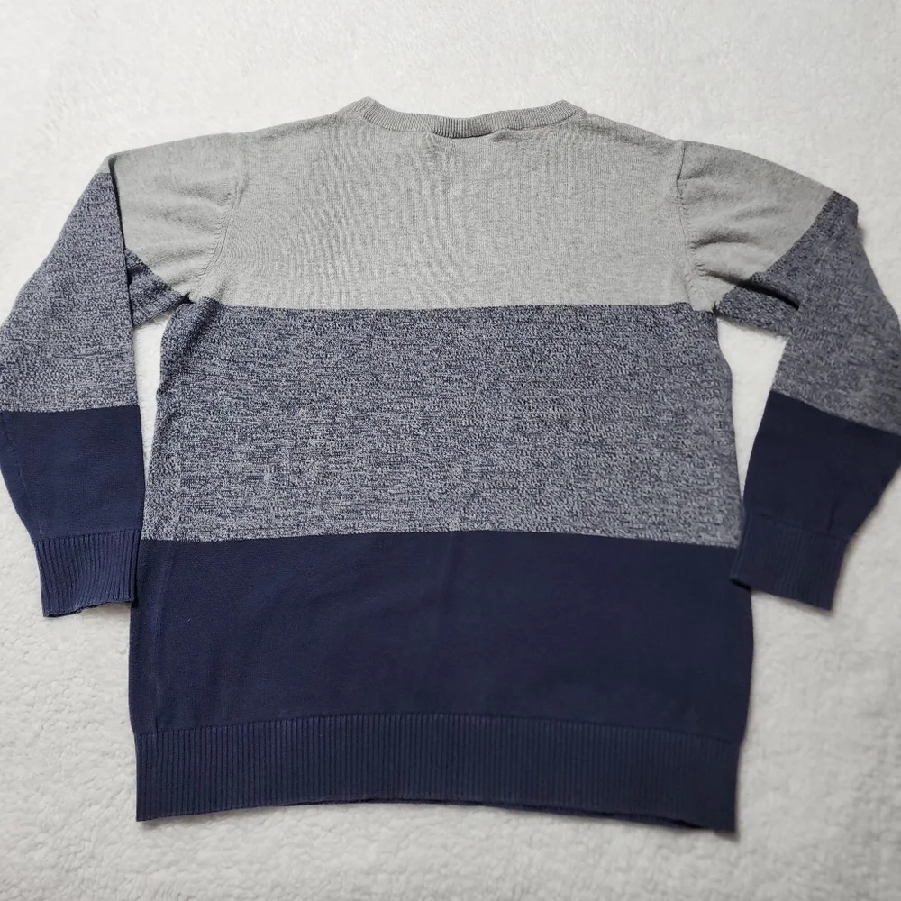Childrens Place Boys Blue and Gray Colorblock Sweater